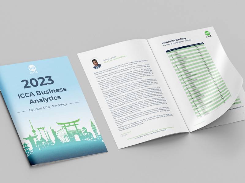 ICCA Has Released Its 2023 Country and City Rankings Report 